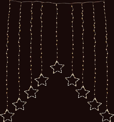 Tenda luminosa a micro led cascata con stelle da esterno decorazione natalizia h 120 cm Casa e cucina/Decorazioni per interni/Addobbi e decorazioni per ricorrenze/Decorazioni natalizie/Luci natalizie/Catene luminose per interni MagiediNatale.it - Altamura, Commerciovirtuoso.it