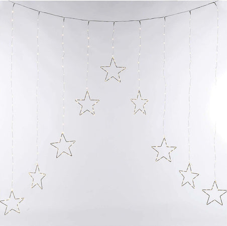 Tenda luminosa a micro led cascata con stelle da esterno decorazione natalizia h 120 cm Casa e cucina/Decorazioni per interni/Addobbi e decorazioni per ricorrenze/Decorazioni natalizie/Luci natalizie/Catene luminose per interni MagiediNatale.it - Altamura, Commerciovirtuoso.it
