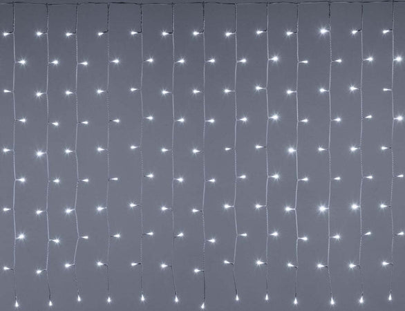 Tenda luminosa con led a luce bianca con cavo bianco decorazione per esterno Casa e cucina/Decorazioni per interni/Addobbi e decorazioni per ricorrenze/Decorazioni natalizie/Luci natalizie/Catene luminose per interni MagiediNatale.it - Altamura, Commerciovirtuoso.it
