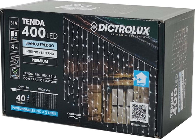 Tenda luminosa con led luci di Natale cascata da esterno ed interno Casa e cucina/Decorazioni per interni/Addobbi e decorazioni per ricorrenze/Decorazioni natalizie/Luci natalizie/Catene luminose per interni MagiediNatale.it - Altamura, Commerciovirtuoso.it