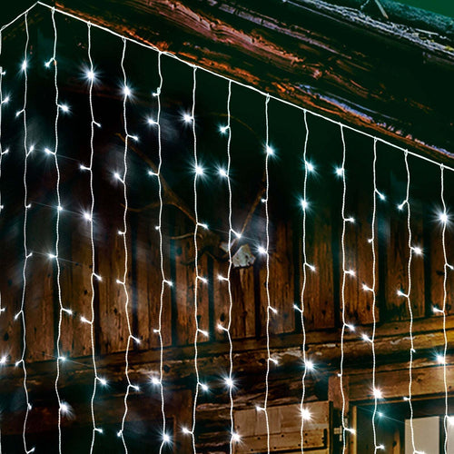 Tenda luminosa con led luci di Natale cascata da esterno ed interno Casa e cucina/Decorazioni per interni/Addobbi e decorazioni per ricorrenze/Decorazioni natalizie/Luci natalizie/Catene luminose per interni MagiediNatale.it - Altamura, Commerciovirtuoso.it