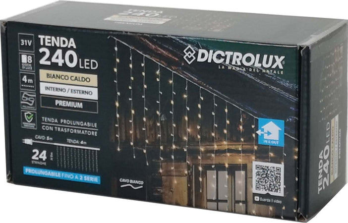 Tenda luminosa con led luci di Natale cascata da esterno ed interno Casa e cucina/Decorazioni per interni/Addobbi e decorazioni per ricorrenze/Decorazioni natalizie/Luci natalizie/Catene luminose per interni MagiediNatale.it - Altamura, Commerciovirtuoso.it