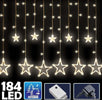 Tenda-Luminosa-Natalizia-140led-Con-Stelle-Bianco-Caldo-2mt-Esterno-Prolungabile