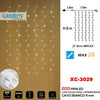 Tenda-Luminosa-Natalizia-200-Led-Luce-Calda-Fissa-+-Bianca-Intermittente-Xc-3029