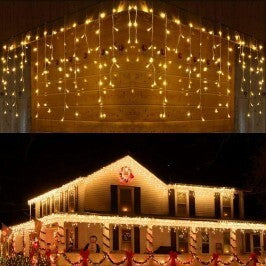 TENDA-LUMINOSA-NATALIZIA-CASCATA-DA-ESTERNO--LUCI-DI-NATALE-250/300LED-10-METRI-LUCE-BIANCO-CALDO