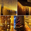 TENDA-LUMINOSA-NATALIZIA-CASCATA-DA-ESTERNO--LUCI-DI-NATALE-250/300LED-10-METRI-LUCE-BIANCO-CALDO