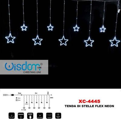 Tenda Luminosa Natalizia Con Stelle Neon Luce Bianca Fissa 8 Giochi Luce Xc-4445 Casa, arredamento e bricolage > Prodotti per Feste > Prodotti Natalizi Trade Shop italia - Napoli, Commerciovirtuoso.it