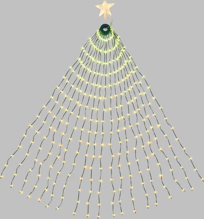 Tenda mantello verde con puntale a stella per albero di Natale da H180cm Casa e cucina/Decorazioni per interni/Addobbi e decorazioni per ricorrenze/Decorazioni natalizie/Basi e supporti per alberi di Natale MagiediNatale.it - Altamura, Commerciovirtuoso.it