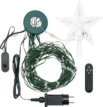 Tenda mantello verde con puntale a stella per albero di Natale da H180cm Casa e cucina/Decorazioni per interni/Addobbi e decorazioni per ricorrenze/Decorazioni natalizie/Basi e supporti per alberi di Natale MagiediNatale.it - Altamura, Commerciovirtuoso.it