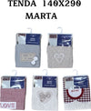 Tenda Marta Pannello Singolo Porta Finestra Cucina Bastone Vari Colori 140x290cm Casa e cucina/Tessili per la casa/Decorazioni per finestre/Tende classiche e drappeggi/Tende a pannello Trade Shop italia - Napoli, Commerciovirtuoso.it