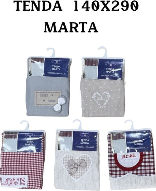 Tenda Marta Pannello Singolo Porta Finestra Cucina Bastone Vari Colori 140x290cm Casa e cucina/Tessili per la casa/Decorazioni per finestre/Tende classiche e drappeggi/Tende a pannello Trade Shop italia - Napoli, Commerciovirtuoso.it