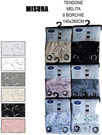 Tenda Melita Pannello Singolo 8 Borchie Porta Finestra Cucina Bastone 140x280 Cm Casa e cucina/Tessili per la casa/Decorazioni per finestre/Tende classiche e drappeggi/Tende a pannello Trade Shop italia - Napoli, Commerciovirtuoso.it
