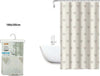 Tenda-Moderna-Doccia-Vasca-Bagno-Impermeabile-Pvc-12-Ganci-Cuori-180x200cm-79228
