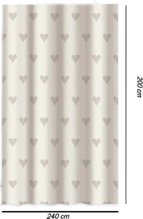 Tenda Moderna Doccia Vasca Bagno Impermeabile Pvc 12 Ganci Cuori 200x240cm 79229 Casa, arredamento e bricolage > Accessori Bagno > Tende Doccia Trade Shop italia - Napoli, Commerciovirtuoso.it