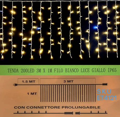 TENDA-NATALE-ESTERNO-NATALIZIA--200-led-3m-x-1m-filo-bianco-luce-giallo-ip65-/ET4121