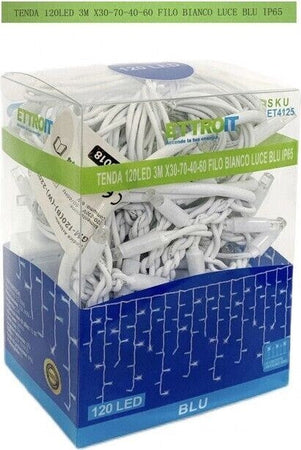 TENDA-NATALE-LUMINOSA-DA-ESTERNO-NATALIZIA-120-led-3m-filo-bianco-Luce-Bianca---Blu-o-Gialla