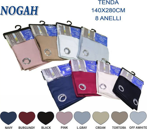 Tenda Oscurante Nogah Pannello Singolo 8 Borchie Porta Finestra Bastone 140x180 Casa e cucina/Tessili per la casa/Decorazioni per finestre/Tende classiche e drappeggi/Tende a pannello Trade Shop italia - Napoli, Commerciovirtuoso.it