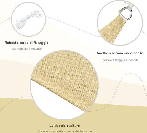 Tenda-Parasole-Esterno-Protezione-Solare-Triangolare-Tenda-Impermeabile-a-Vela-Ottone-3x3x3m-ZX101-0616ZX1