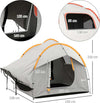 Tenda-per-Auto-Impermeabile-a-3-Porte-in-Poliestere,-PE-e-Fibra-di-Vetro,-239x210x210-cm,-Grigio-e-Arancione-EG5A20-343V00OGEG5