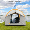Tenda-per-Auto-Impermeabile-a-3-Porte-in-Poliestere,-PE-e-Fibra-di-Vetro,-239x210x210-cm,-Grigio-e-Arancione-EG5A20-343V00OGEG5