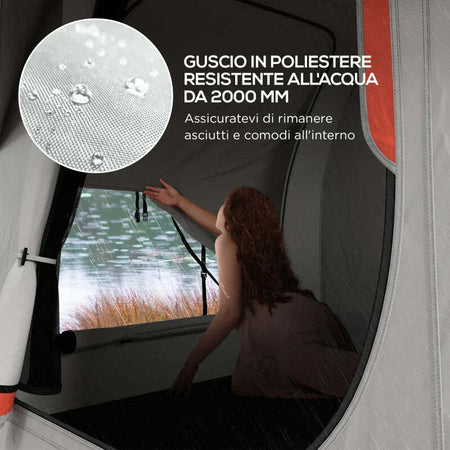 Tenda-per-Auto-Impermeabile-a-3-Porte-in-Poliestere,-PE-e-Fibra-di-Vetro,-239x210x210-cm,-Grigio-e-Arancione-EG5A20-343V00OGEG5