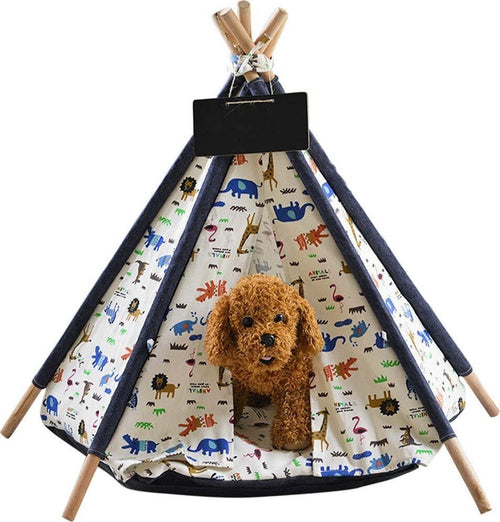 Tenda Per Cani Gatti Rimovibile Lavabile Con Morbido Cuscino In Tela 60x60x90cm Prodotti per animali > Prodotti per Cani > Cucce Trade Shop italia - Napoli, Commerciovirtuoso.it