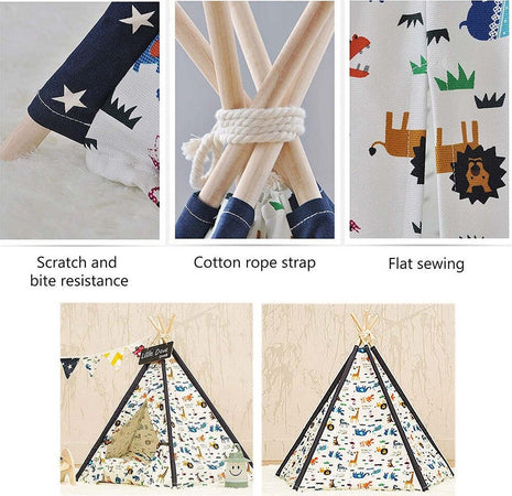 Tenda Per Cani Gatti Rimovibile Lavabile Con Morbido Cuscino In Tela 60x60x90cm Prodotti per animali > Prodotti per Cani > Cucce Trade Shop italia - Napoli, Commerciovirtuoso.it