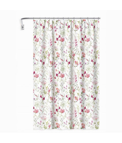 Tenda Per Doccia Antimuffa Impermeabile 180x200cm Con 12 Anelli Bagno Fiori 69916