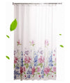 Tenda Per Doccia Bagno Stampa Garden Fiori Floreale 180x200cm Con 12 Ganci 87569