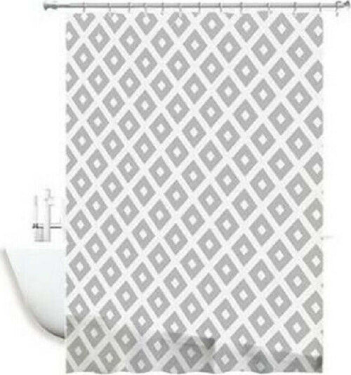Tenda Per Doccia Impermeabile Tessuto Pvc 12 Ganci In Plastica Rombi 180x200cm Casa, arredamento e bricolage > Accessori Bagno > Tende Doccia Trade Shop italia - Napoli, Commerciovirtuoso.it