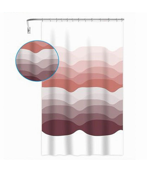 Tenda Per Doccia Vasca Bagno Con 12 Ganci Gradazioni Di Colore 240 X 200cm 87574