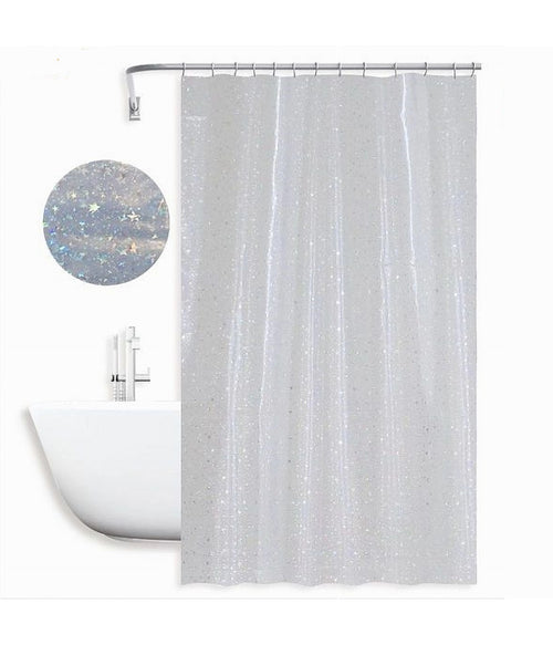 Tenda Per Doccia Vasca Bagno Effetto Cielo Stellato Con 12 Ganci 240x180cm 87186