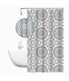 Tenda Per Doccia Vasca Da Bagno Design A Mandala 240x200 Cm Con 12 Anelli 87590