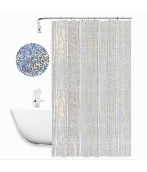 Tenda Per Doccia Vasca Da Bagno Design Astratto Con 12 Ganci 180 X 180 Cm 87187