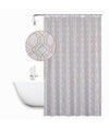 Tenda Per Doccia Vasca Da Bagno Design Geometrico 180x200cm Con 12 Anelli 87095