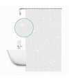 Tenda Per Doccia Vasca Da Bagno Galassia Bianca 180 X 200 Cm Con 12 Anelli 87585