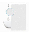 Tenda Per Doccia Vasca Da Bagno Galassia Bianca 240x200 Cm Con 12 Anelli 87586
