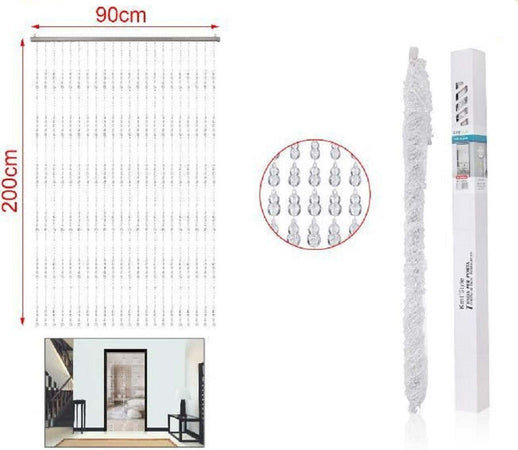 Tenda Per Porta Fili Con Perline Trasparenti Supporto 90x200cm Moschiera 2002911 Casa e cucina/Tessili per la casa/Decorazioni per finestre/Tende classiche e drappeggi/Tende a pannello Trade Shop italia - Napoli, Commerciovirtuoso.it