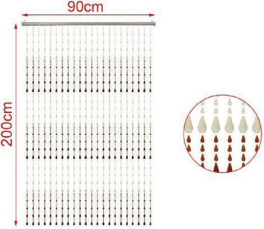 Tenda Per Porta Moschiera Con Perline Colorate Con Supporto 90 X 200 Cm 2002915 Casa e cucina/Tessili per la casa/Decorazioni per finestre/Tende classiche e drappeggi/Tende a pannello Trade Shop italia - Napoli, Commerciovirtuoso.it