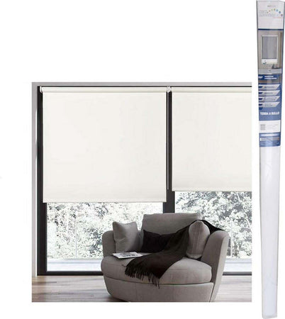 Tenda Rullo Oscurante 100x180cm Bianco Con Catenina Tende Parasole Finestra Casa Casa e cucina/Tessili per la casa/Decorazioni per finestre/Tendine/Tende a rullo Trade Shop italia - Napoli, Commerciovirtuoso.it