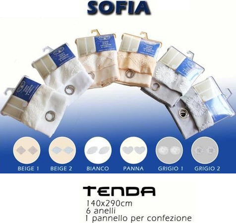 Tenda Sofia Pannello Singolo 6 Borchie Porta Finestra Cucina Bastone 140x290 Cm Casa e cucina/Tessili per la casa/Decorazioni per finestre/Tende classiche e drappeggi/Tende a pannello Trade Shop italia - Napoli, Commerciovirtuoso.it