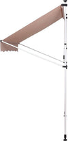 Tenda-Sole-Balcone-Estensibile-Parasole-Avvolgibile-Esterno-con-Gambe-350cm-Beig