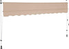 Tenda-Sole-Balcone-Estensibile-Parasole-Avvolgibile-Esterno-con-Gambe-350cm-Beig