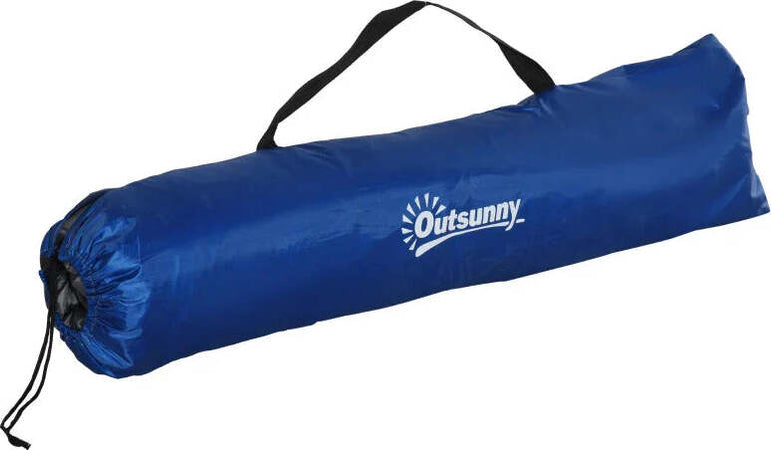 Tenda-Spiaggia-Pop-Up-con-2-Finestre-Traforate-e-Porta-Richiudibile,-220x173x120cm-Blue-e-Giallo-CT7A20-166CT7