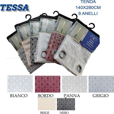 Tenda Tessa Cuori Pannello Singolo 8 Borchie Porta Finestra Bastone 140x280 Cm Casa e cucina/Tessili per la casa/Decorazioni per finestre/Tende classiche e drappeggi/Tende a pannello Trade Shop italia - Napoli, Commerciovirtuoso.it