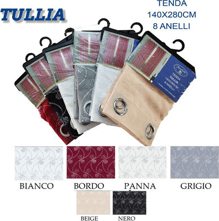 Tenda Tullia Cuori Pannello Singolo 8 Borchie Porta Finestra Bastone 140x280 Cm Casa e cucina/Tessili per la casa/Decorazioni per finestre/Tende classiche e drappeggi/Tende a pannello Trade Shop italia - Napoli, Commerciovirtuoso.it