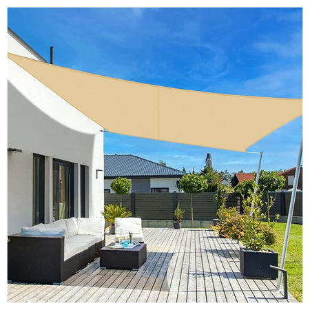 Tenda Vela Ombreggiante Parasole Da Esterno Terrazze Giardino Patio Rettangolare 4 X 5 Mt