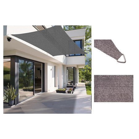 GOUTUI Vela Parasole Rettangolare 1.8x4.6m – Tenda In Poliestere Con Corde, Per Giardino E Terrazzo (Weinrot)