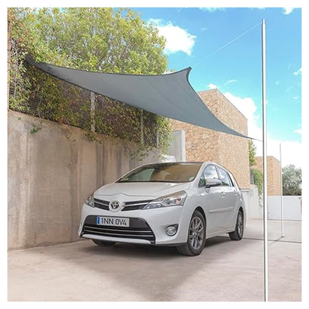 Tenda Vela Ombreggiante Parasole Da Esterno Terrazze Giardino Patio Rettangolare 4 X 5 Mt