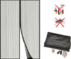 Tenda-Zanzariera-Magnetica-Nera-Per-Porta-Finestra-Con-Adesivo-In-Velcro-Misura-160X240cm-Ledlux